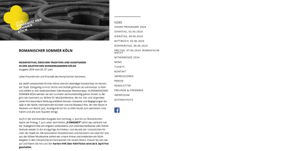 Romanischer Sommer Köln, 02.06.24